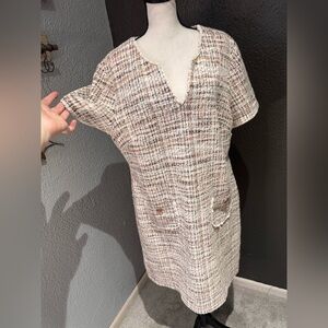 Connected Apparel Orange Dress